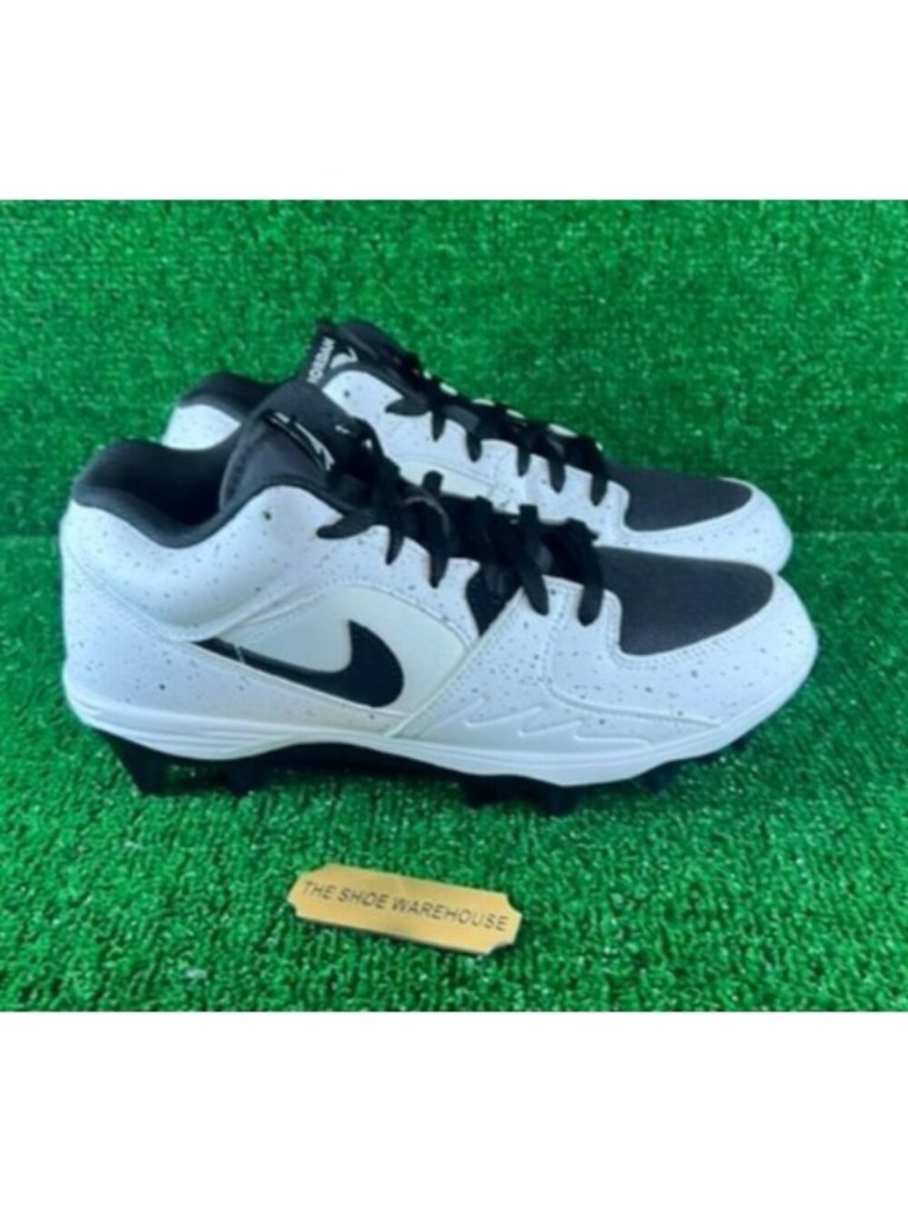 Men's Air Jordan Stadium 90 Low TD White Black Cleats HQ0210-100 Size 9